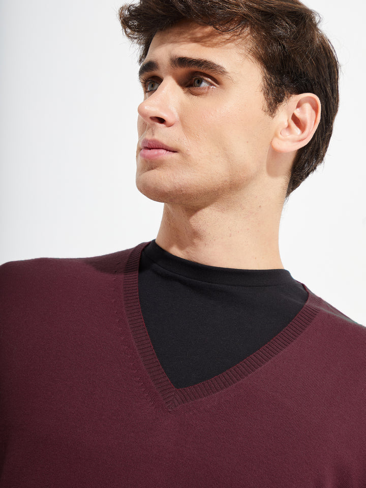 Brian Sweater Vikuna Color Burdeo