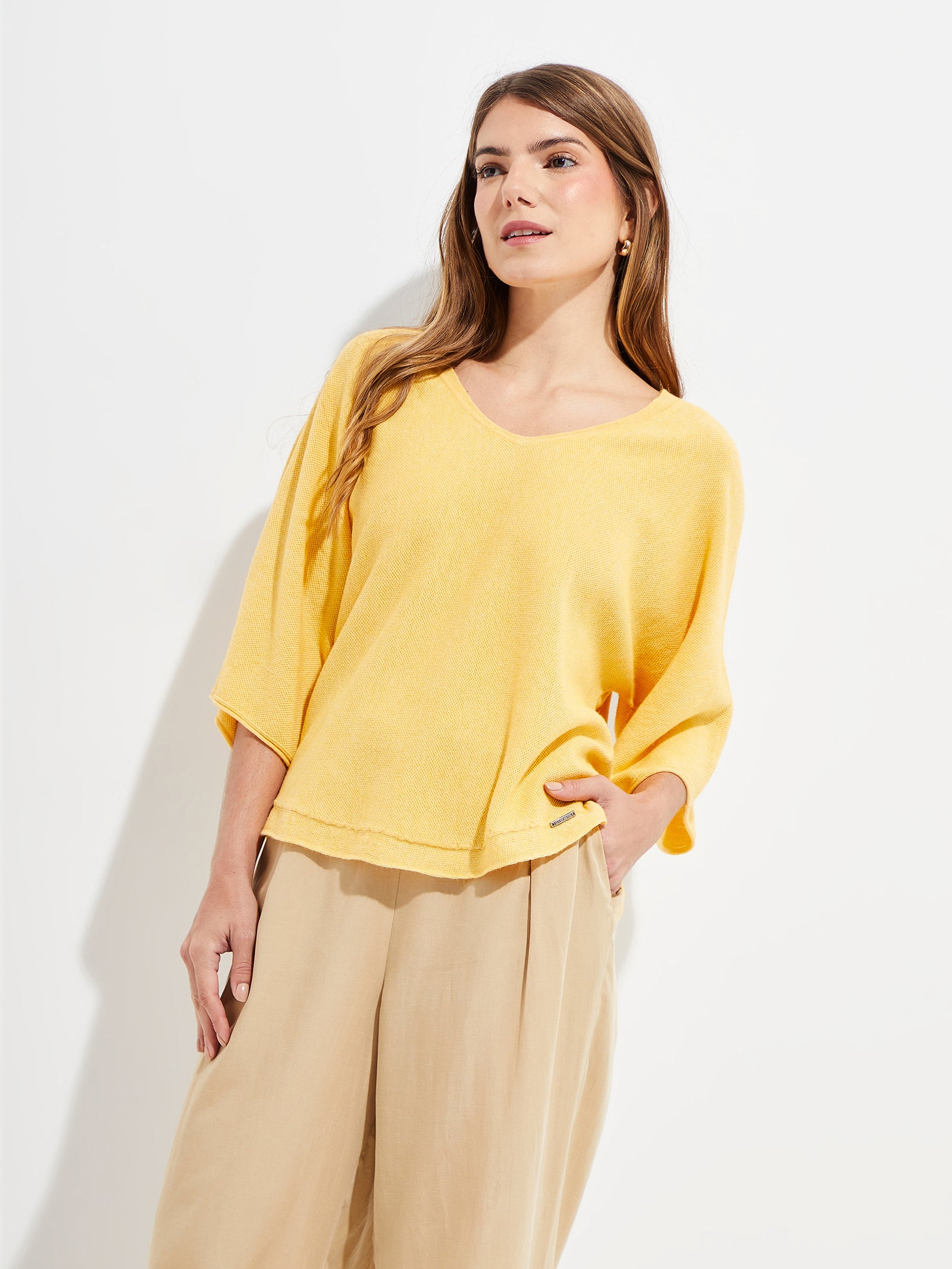 Yolanda Sweater Cotton Color Yellow
