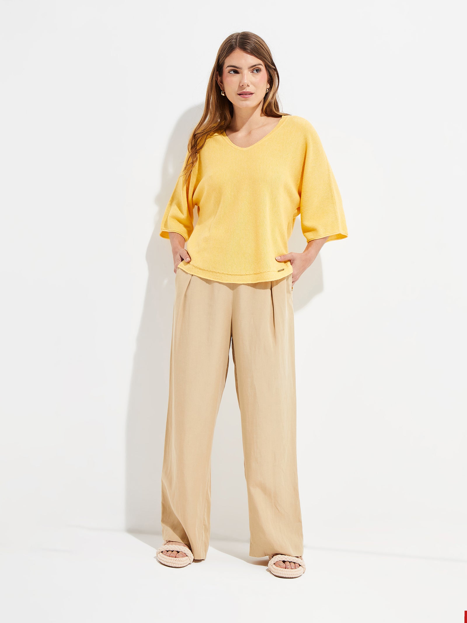 Yolanda Sweater Cotton Color Yellow