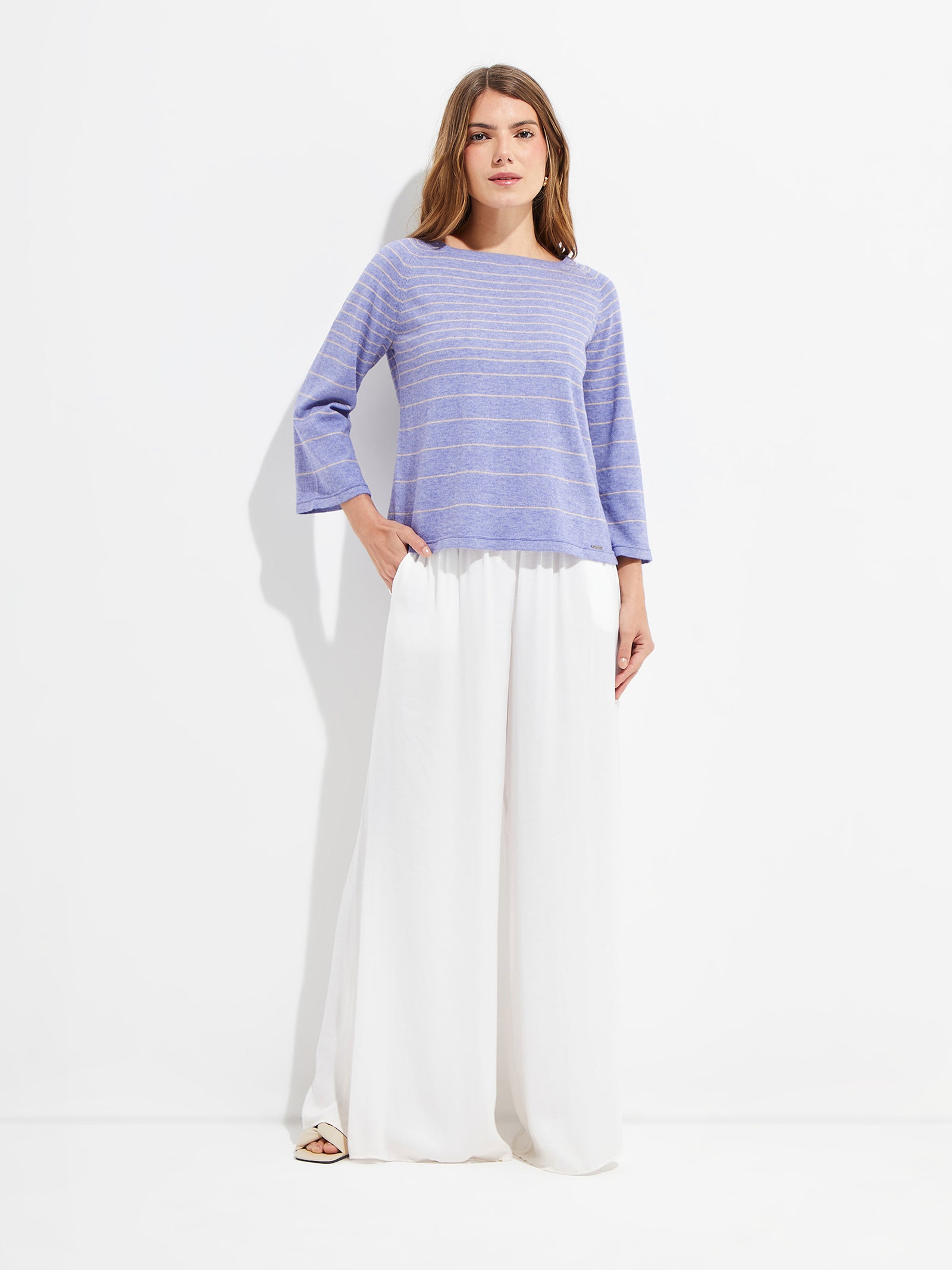Yackelina Sweater Cotton Color Blue