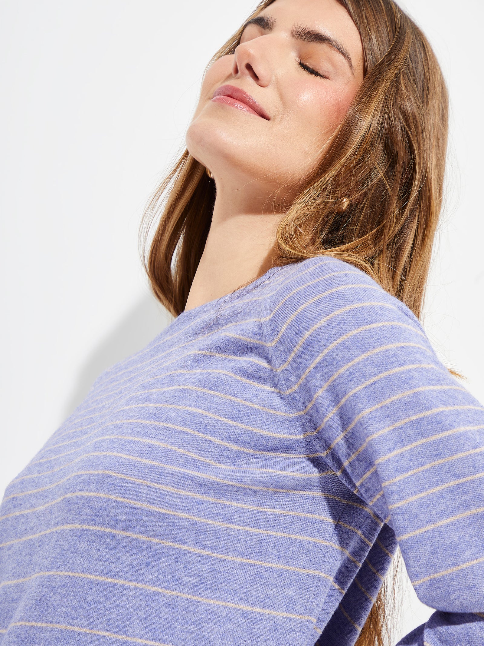 Yackelina Sweater Cotton Color Blue