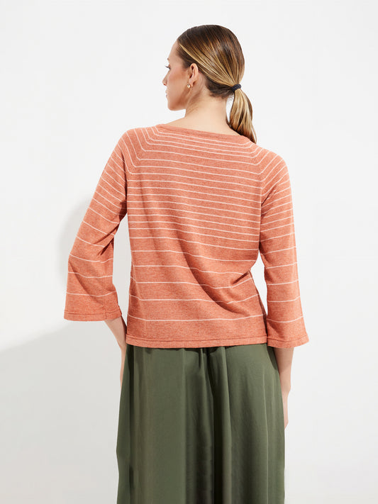 Yackelina Sweater Cotton Color Orange