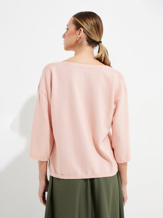 Yolene Sweater Cotton Color Pink