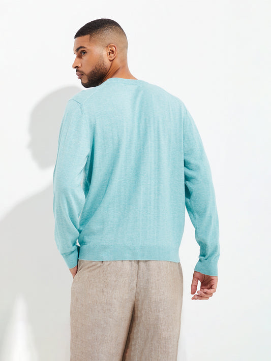 Yoel Sweater Cotton Color Turquoise