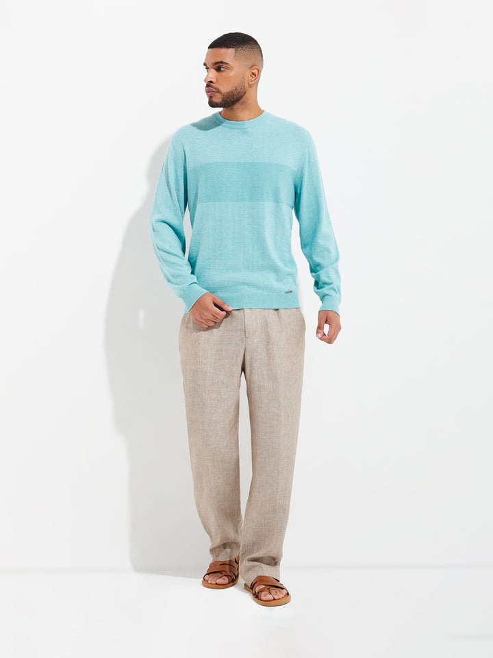 Yoel Sweater Cotton Color Turquoise