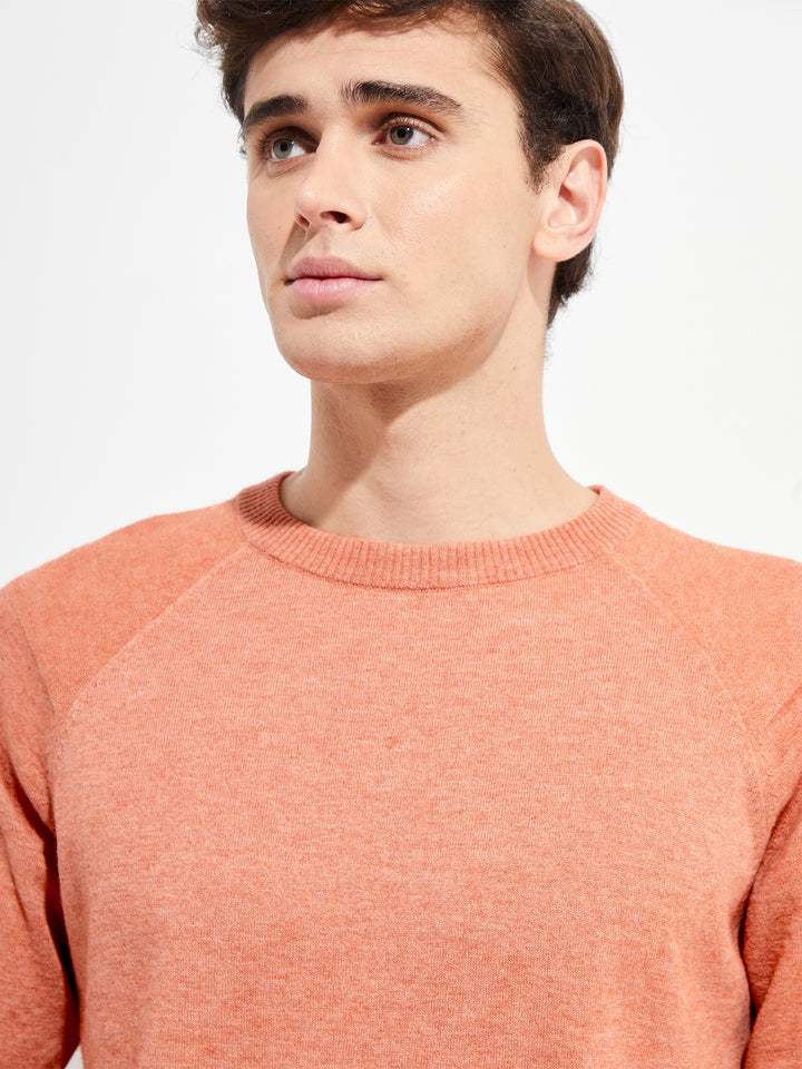 Suéter Yordan de algodón color naranja