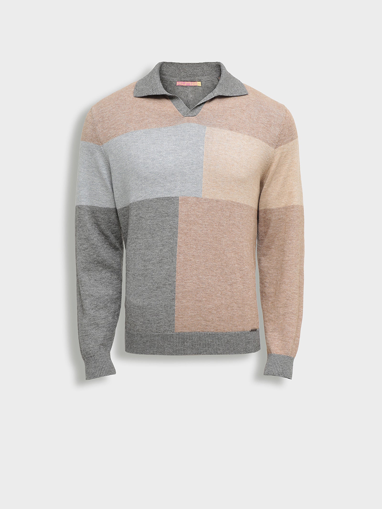 Suéter Yvan de algodón, color gris