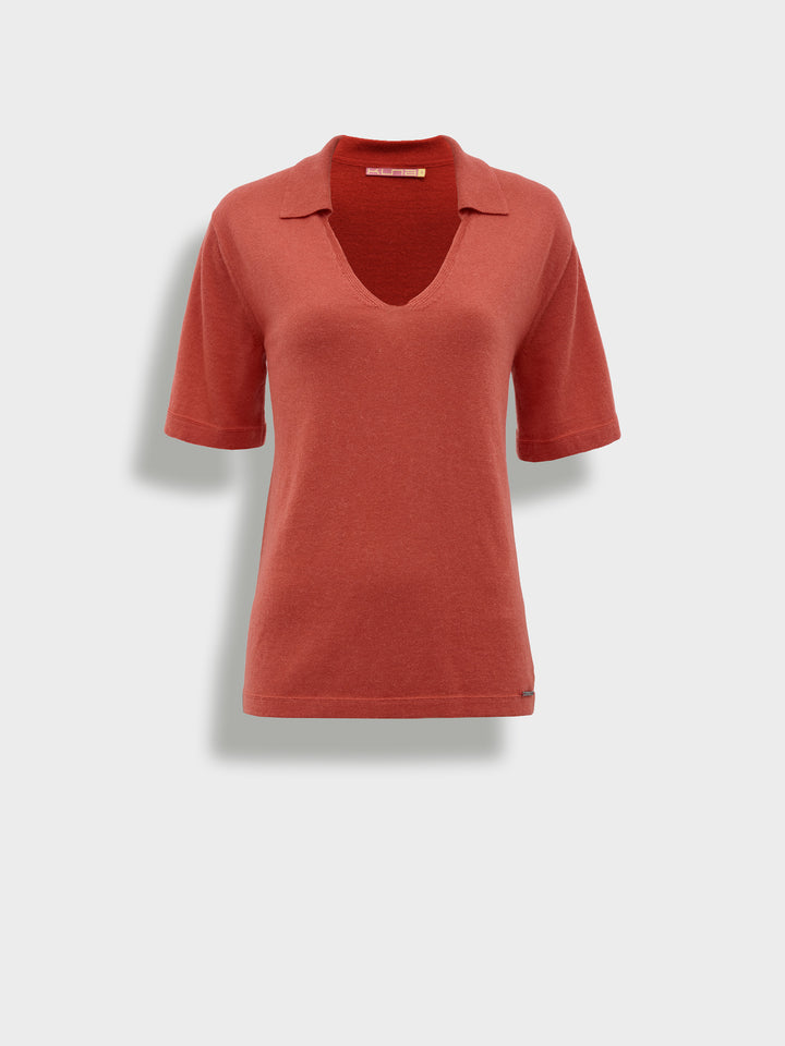 Zymba Camiseta Algodón Color Naranja