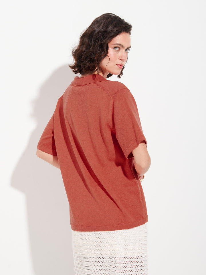 Zymba Camiseta Algodón Color Naranja