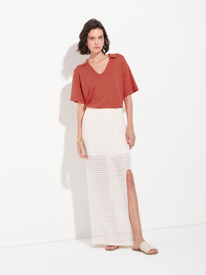 Zymba Camiseta Algodón Color Naranja