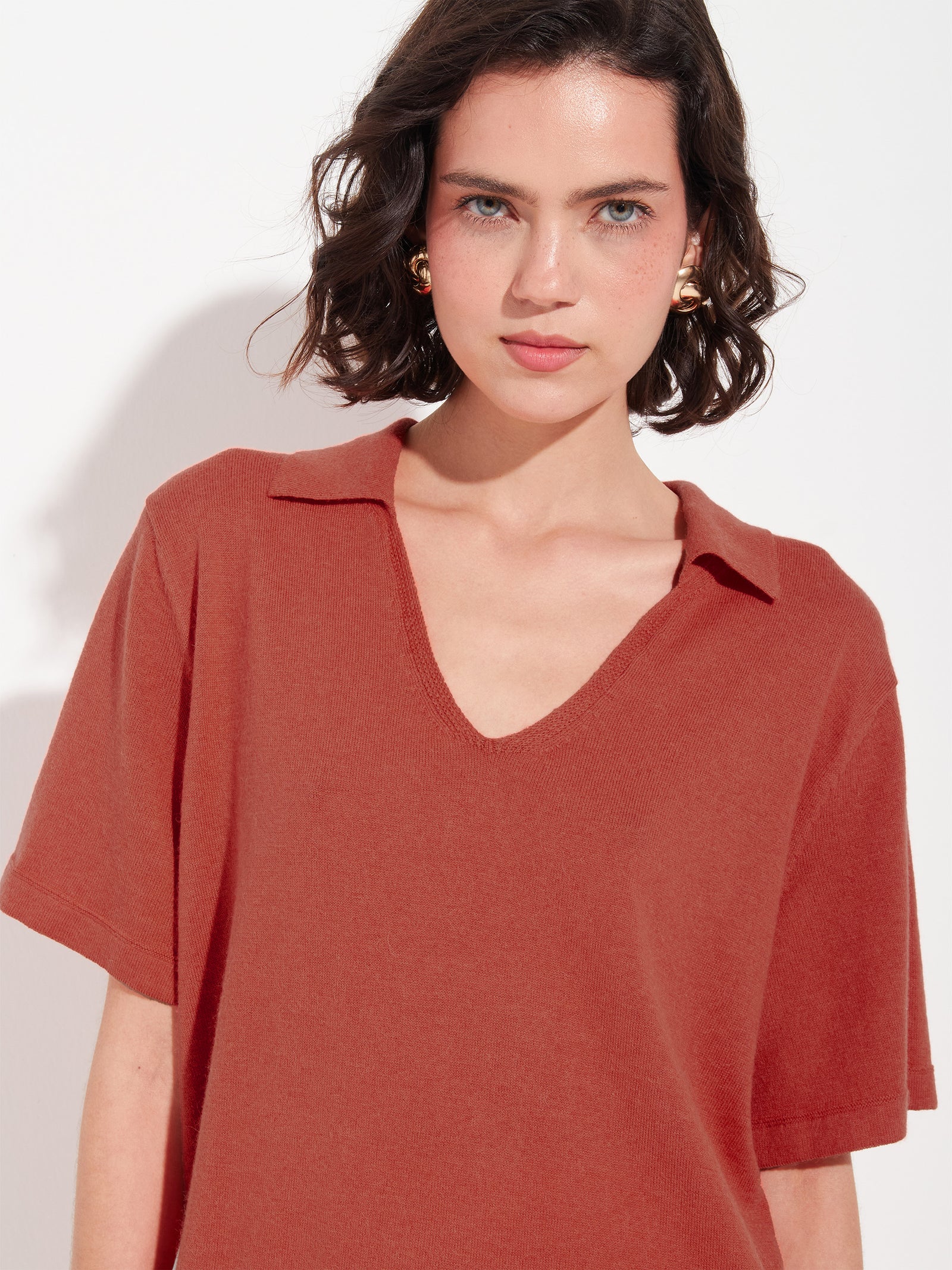 Zymba Camiseta Algodón Color Naranja