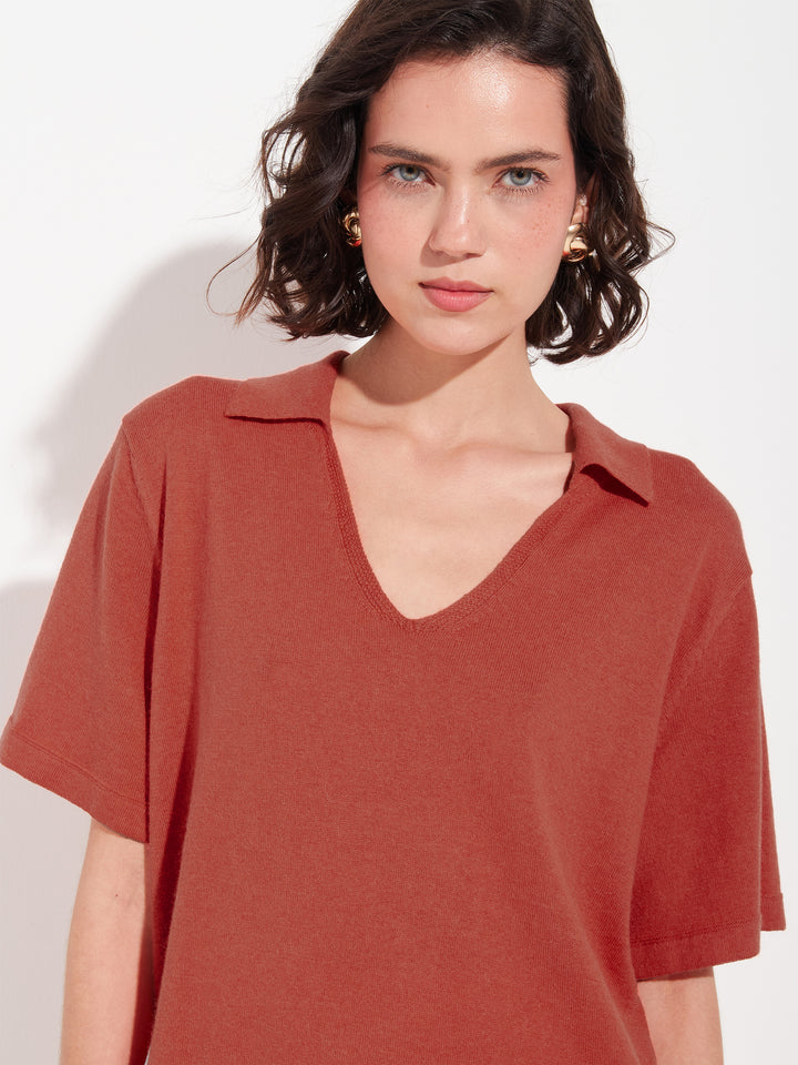 Zymba Camiseta Algodón Color Naranja