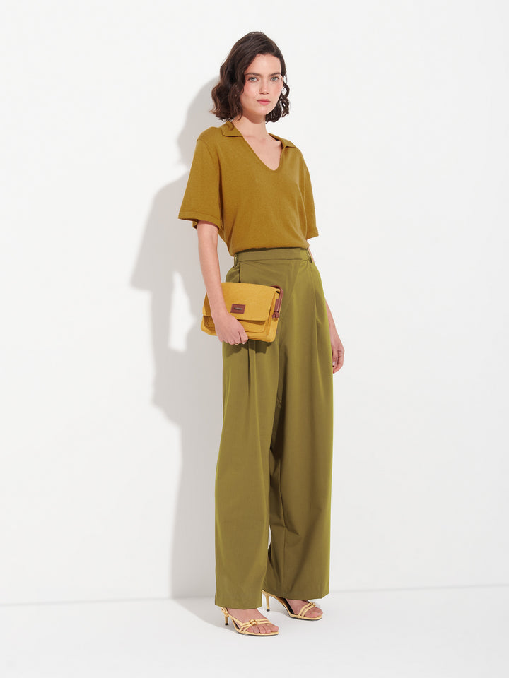 Zymba camiseta algodón color amarillo