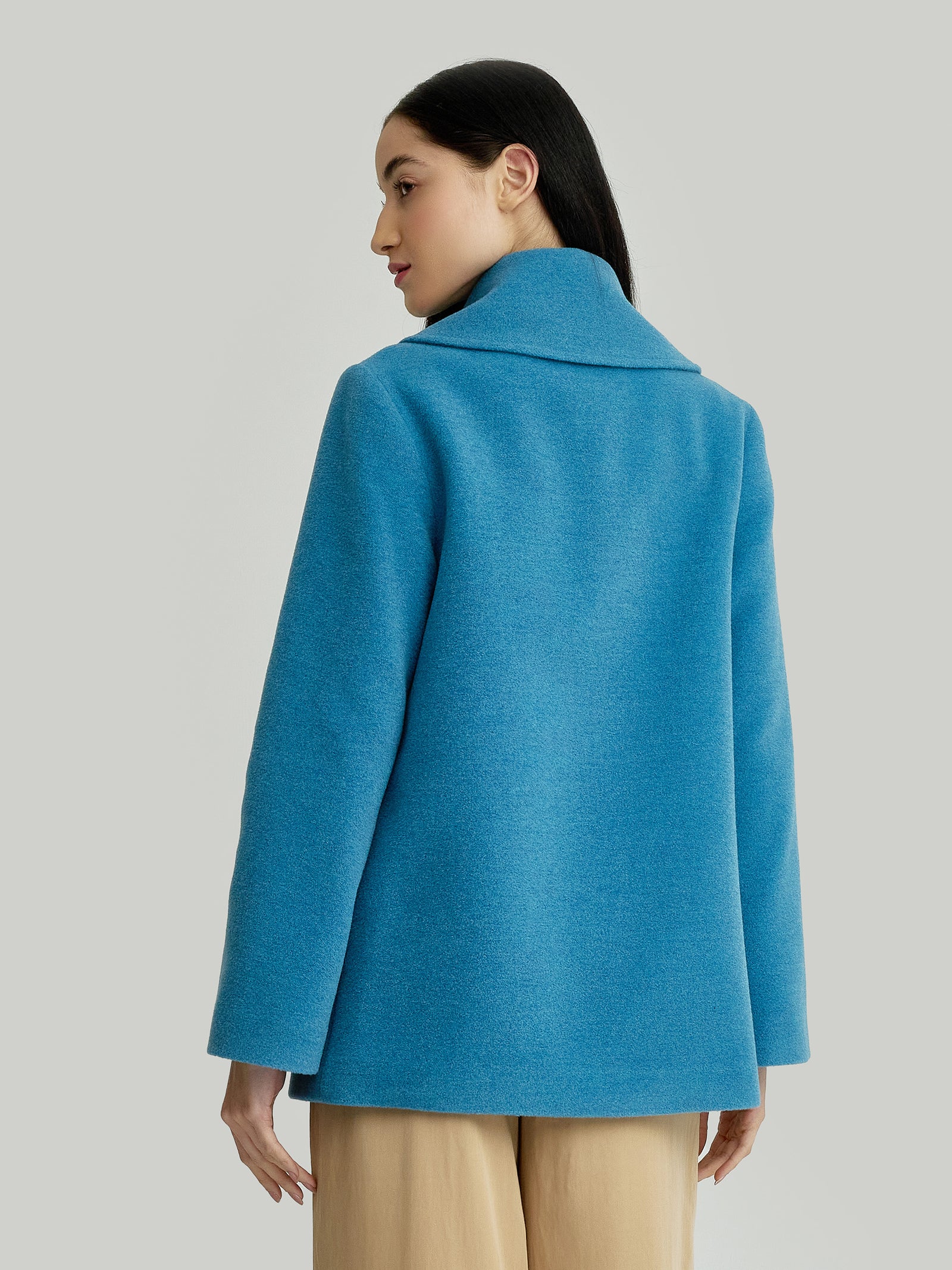 Yvanna Coat Baby Alpaca / Wool Color Light Blue