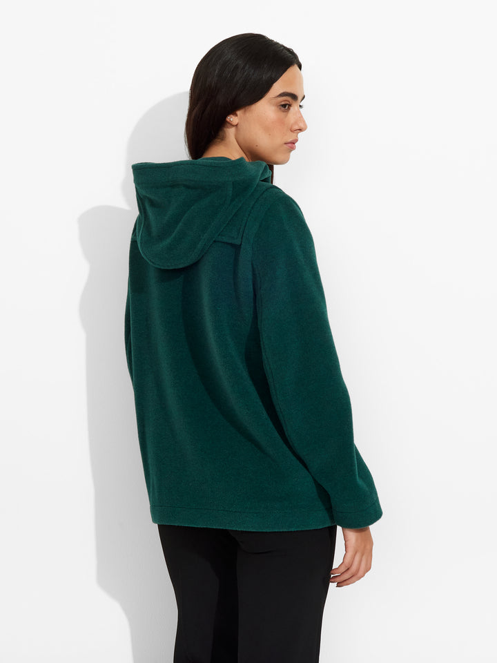 Abrigo Ziggy de Baby Alpaca y Lana Color Verde