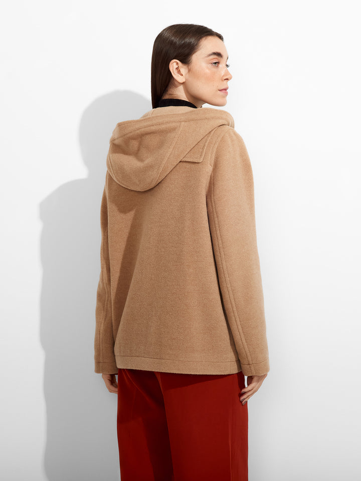 Abrigo Ziggy de alpaca bebé color beige