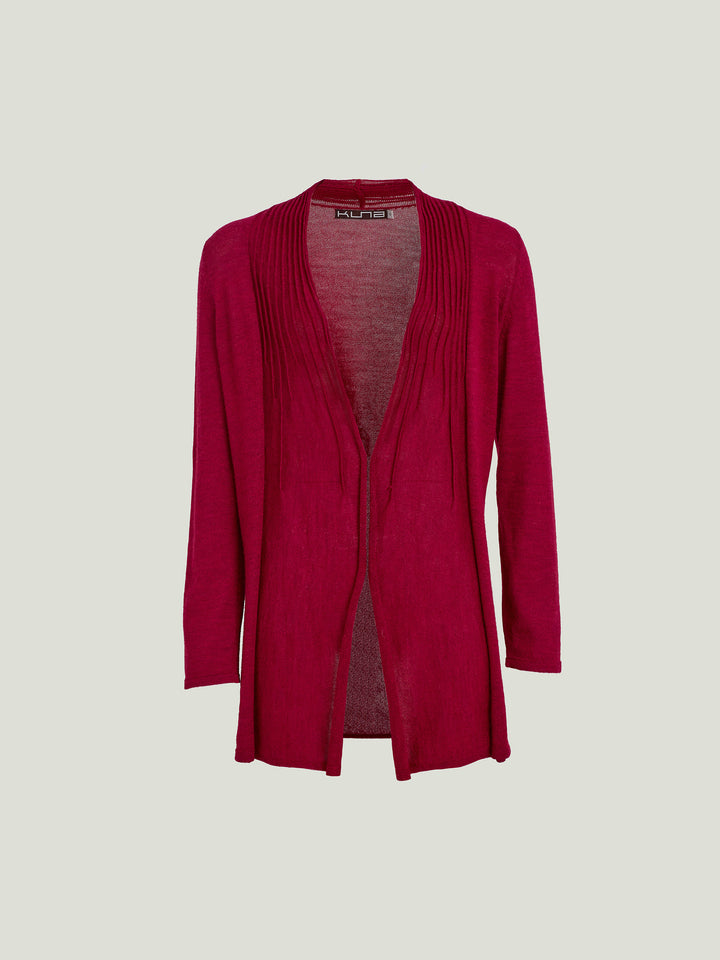 CÁRDIGAN KAYLA DE ROYAL ALPACA COLOR ROSSO