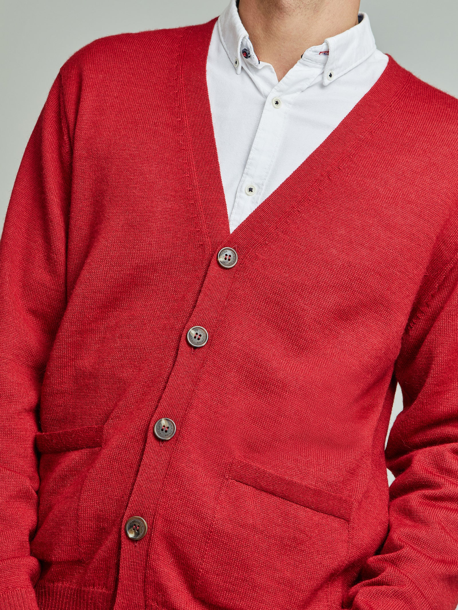 Antony Cardigan Baby Alpaca Color Vermouth