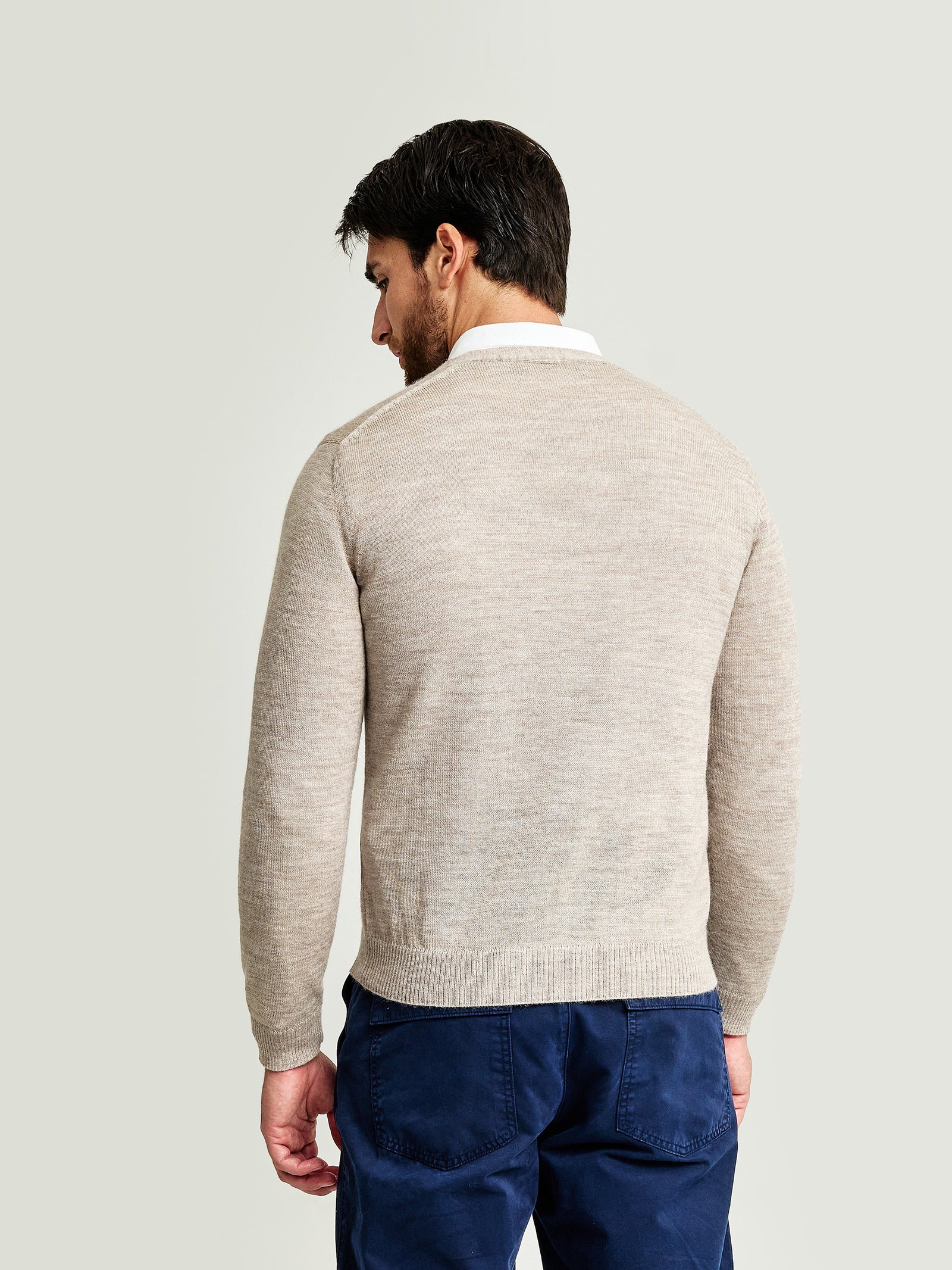 Cárdigan Antony De Baby Alpaca Color Polvo