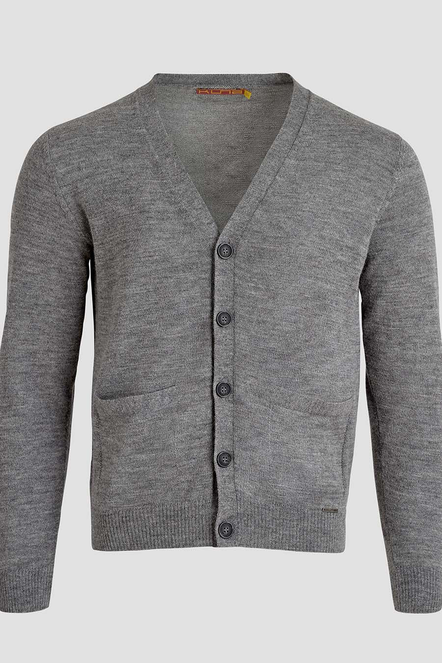 Antony Cardigan Baby Alpaca Color Grey