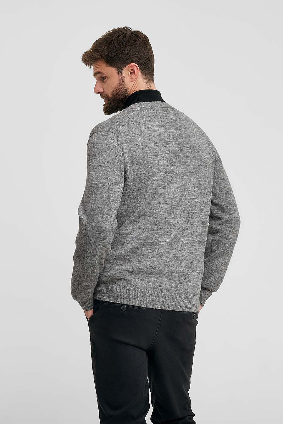 Antony Cardigan Baby Alpaca Color Grey