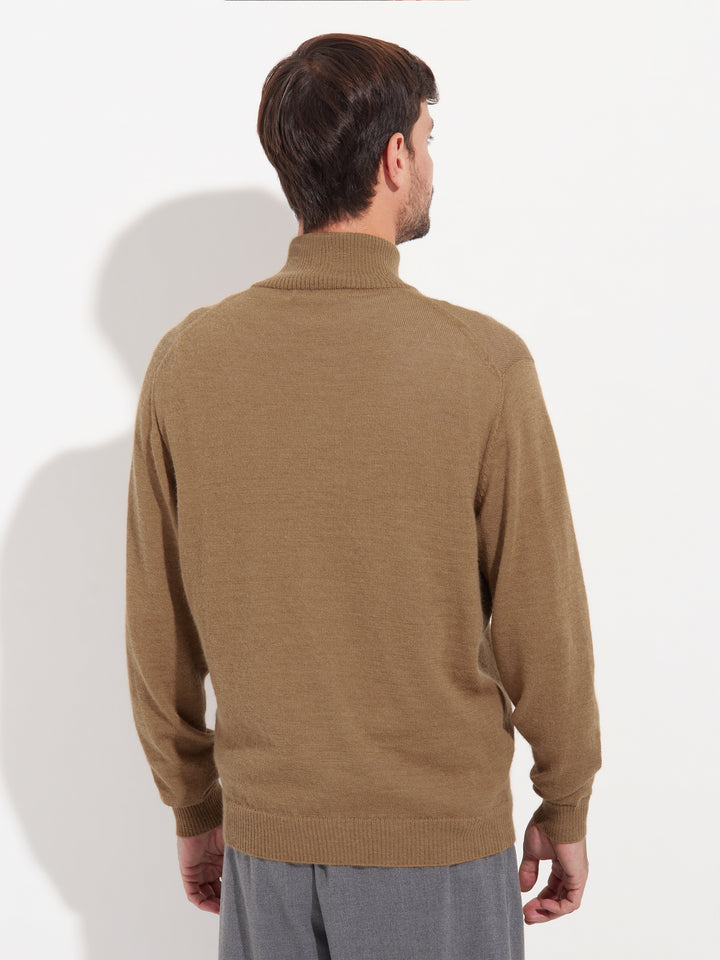 Cárdigan Andreas de alpaca bebé color beige
