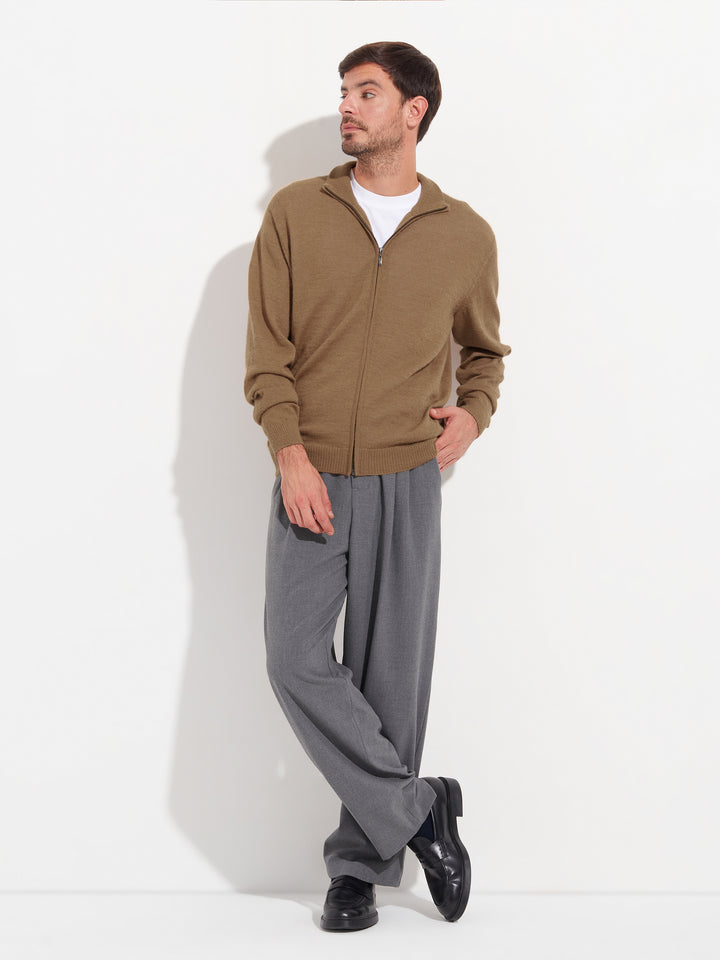 Cárdigan Andreas de alpaca bebé color beige
