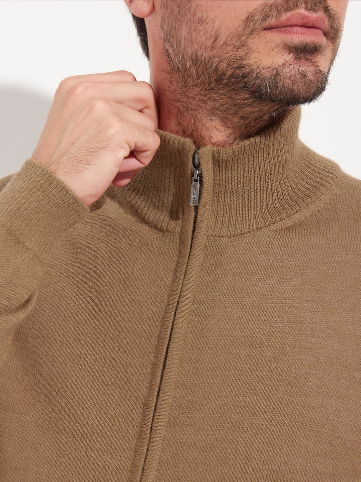 Cárdigan Andreas de alpaca bebé color beige