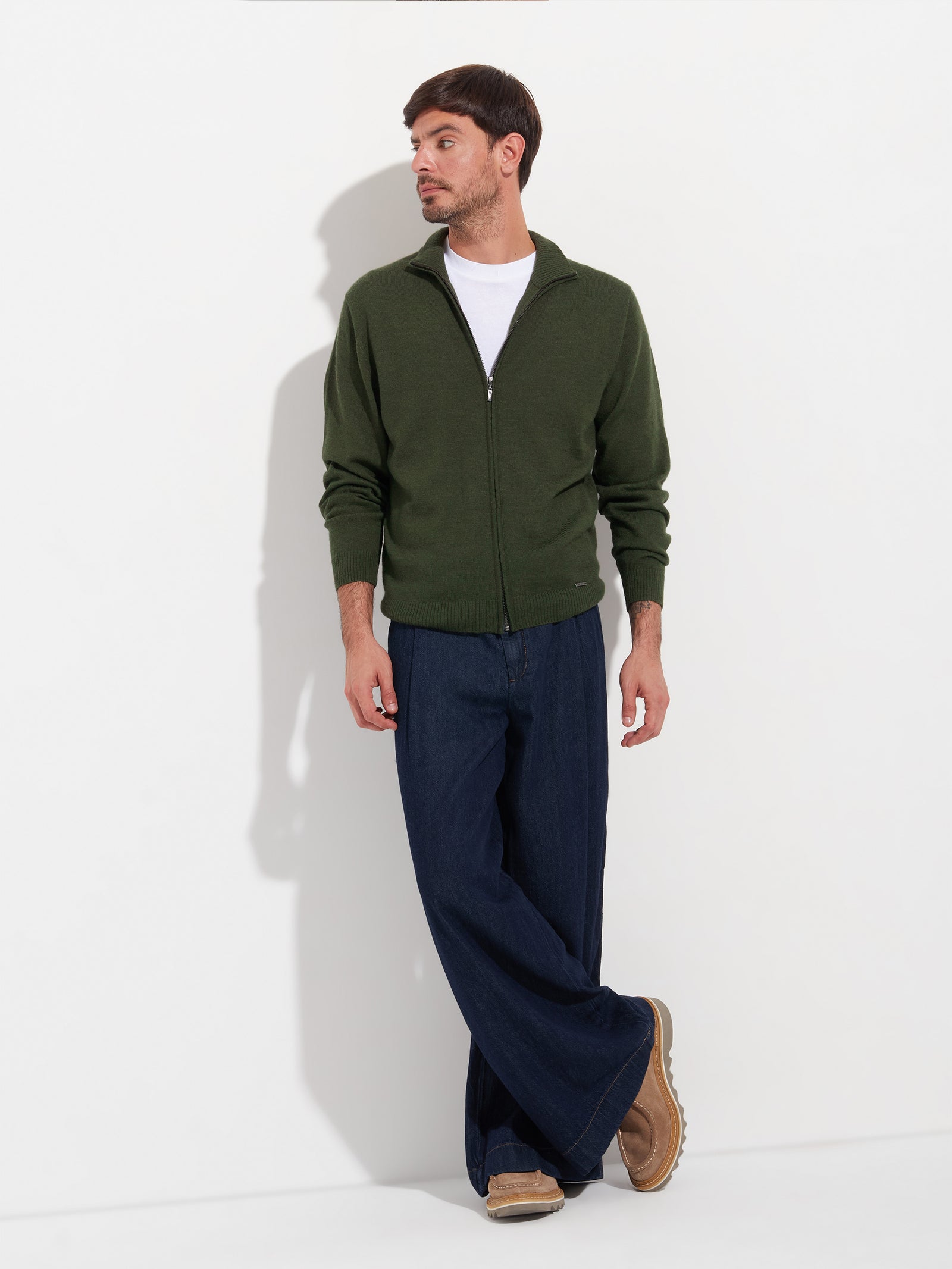 Andreas Cardigan Baby Alpaca Color Green
