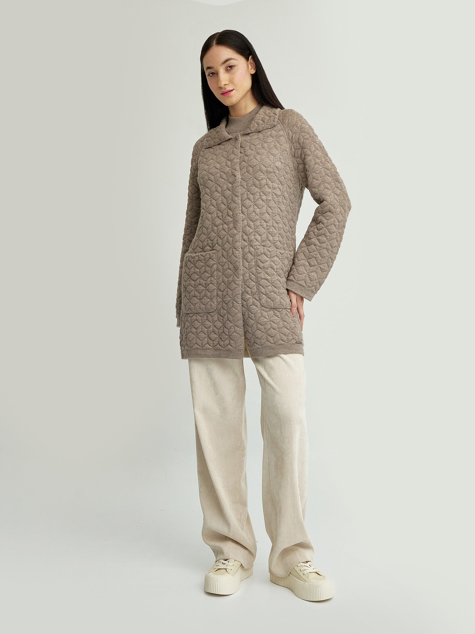 Yaneth Cardigan Baby Alpaca Color Beige