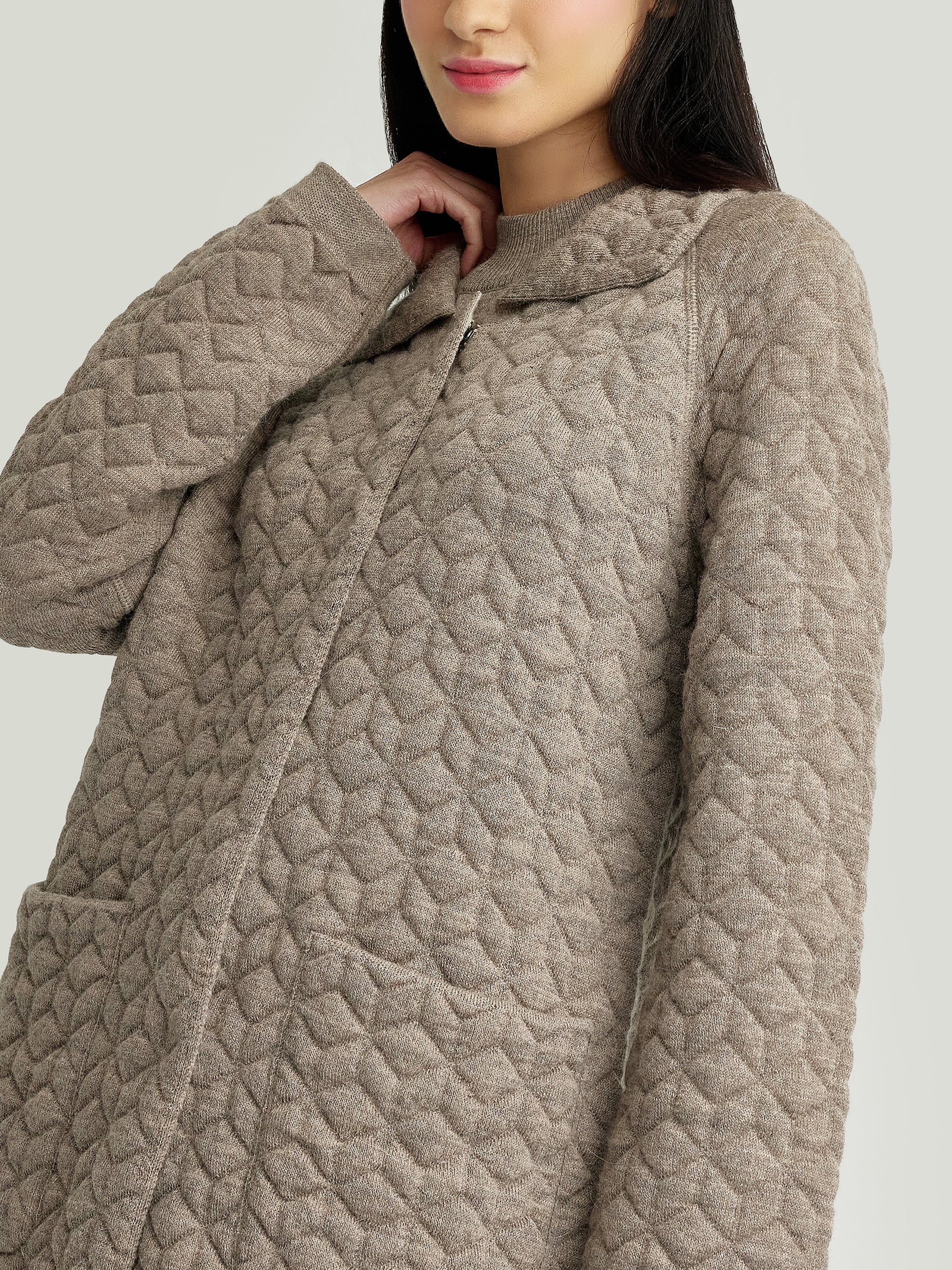 Yaneth Cardigan Baby Alpaca Color Beige