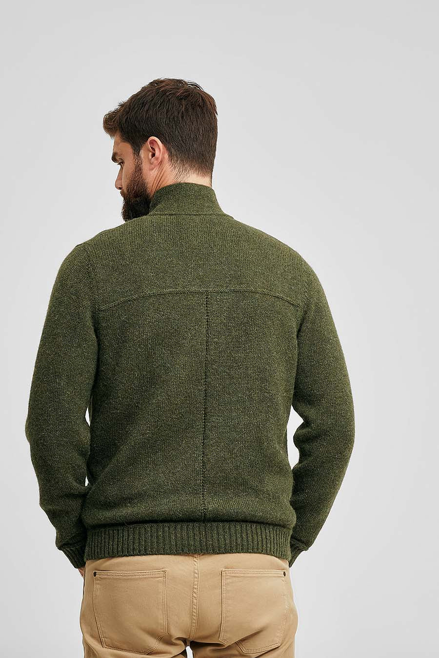 CÁRDIGAN WALTER DE BABY ALPACA COLOR ANTRACITE