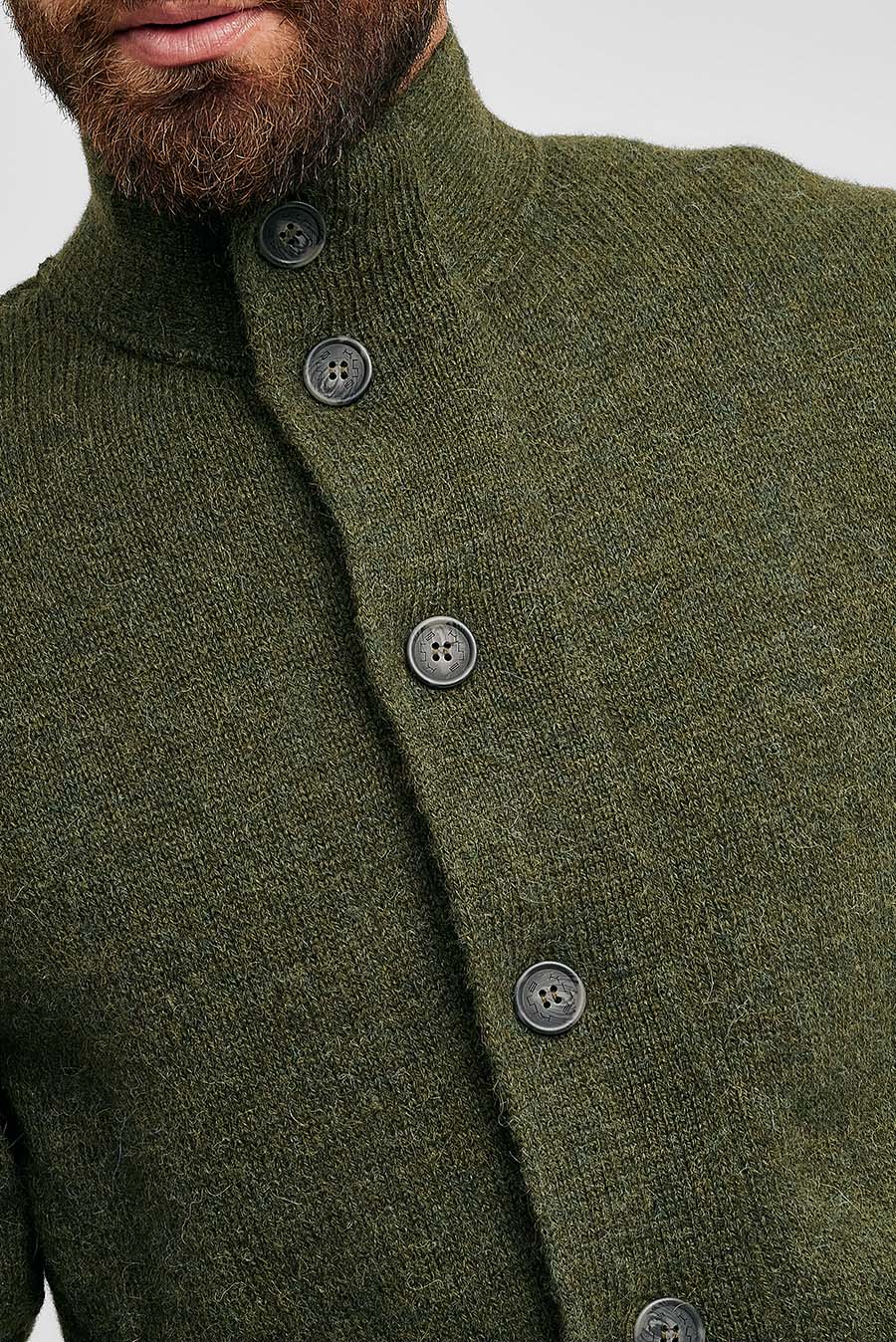 CÁRDIGAN WALTER DE BABY ALPACA COLOR ANTRACITE