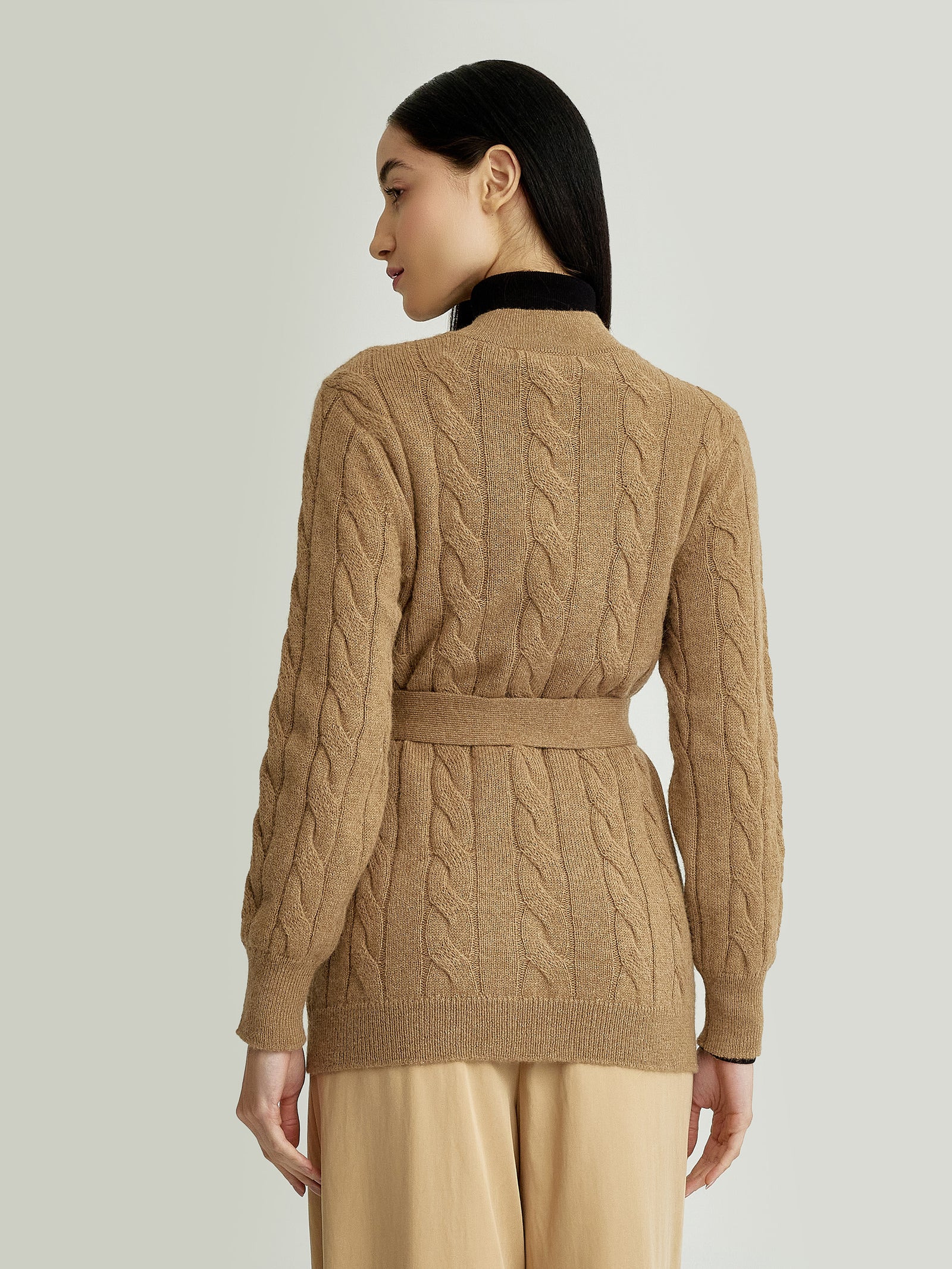 Yessica Cardigan Baby Alpaca Color Camel