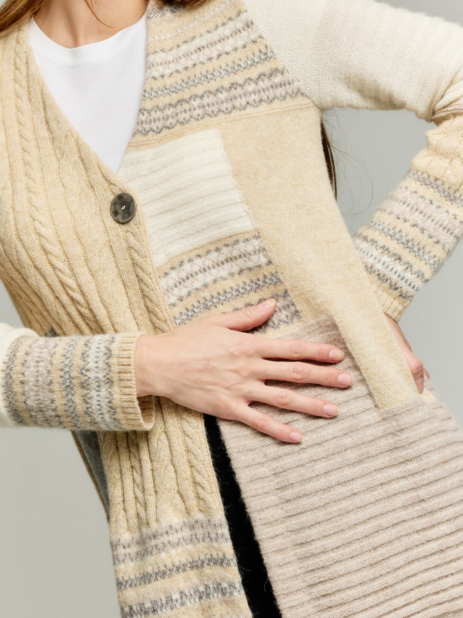 Ysadora Cardigan Baby Alpaca Color Beige