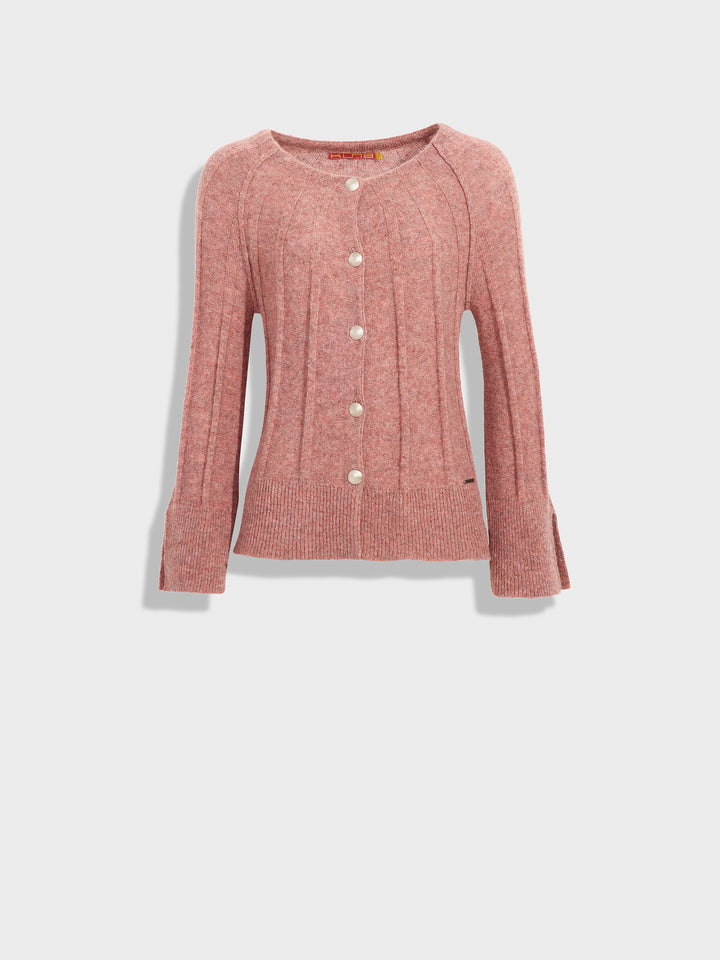 Cárdigan Zephir de Alpaca Bebé Color Rosa