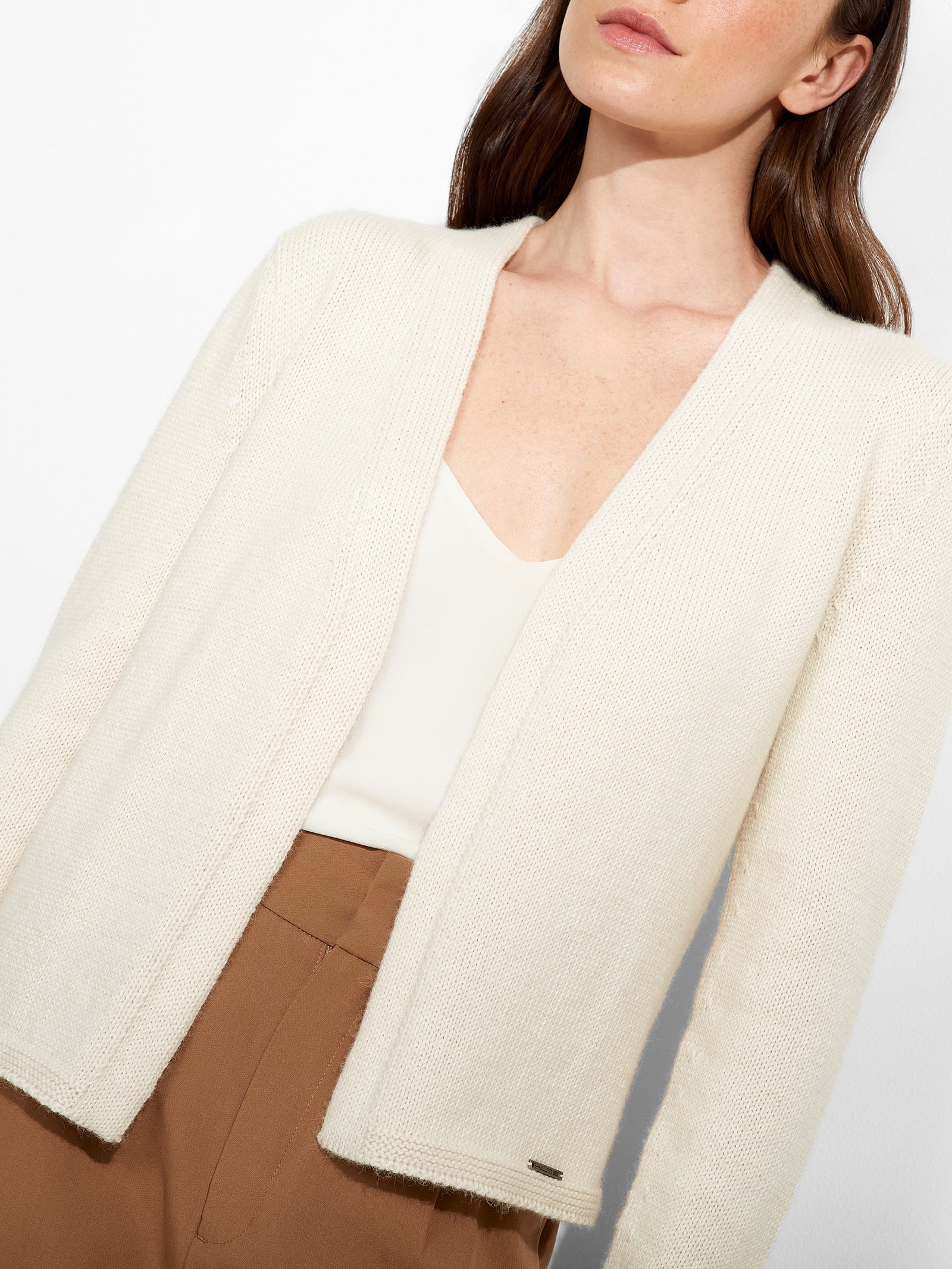 Zafiro Cardigan Baby Alpaca Color Ecru