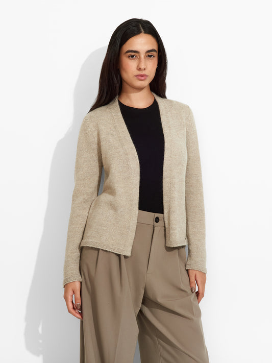 Zafiro Cardigan Baby Alpaca Color Beige