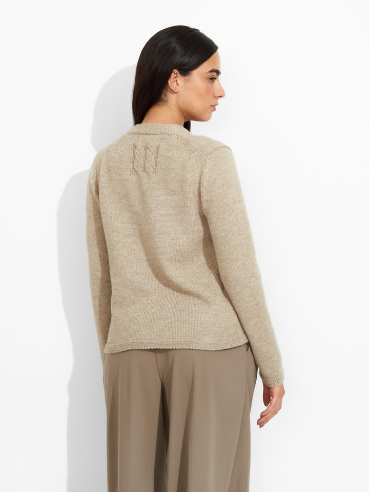 Cárdigan de Alpaca Baby Zafiro Color Beige