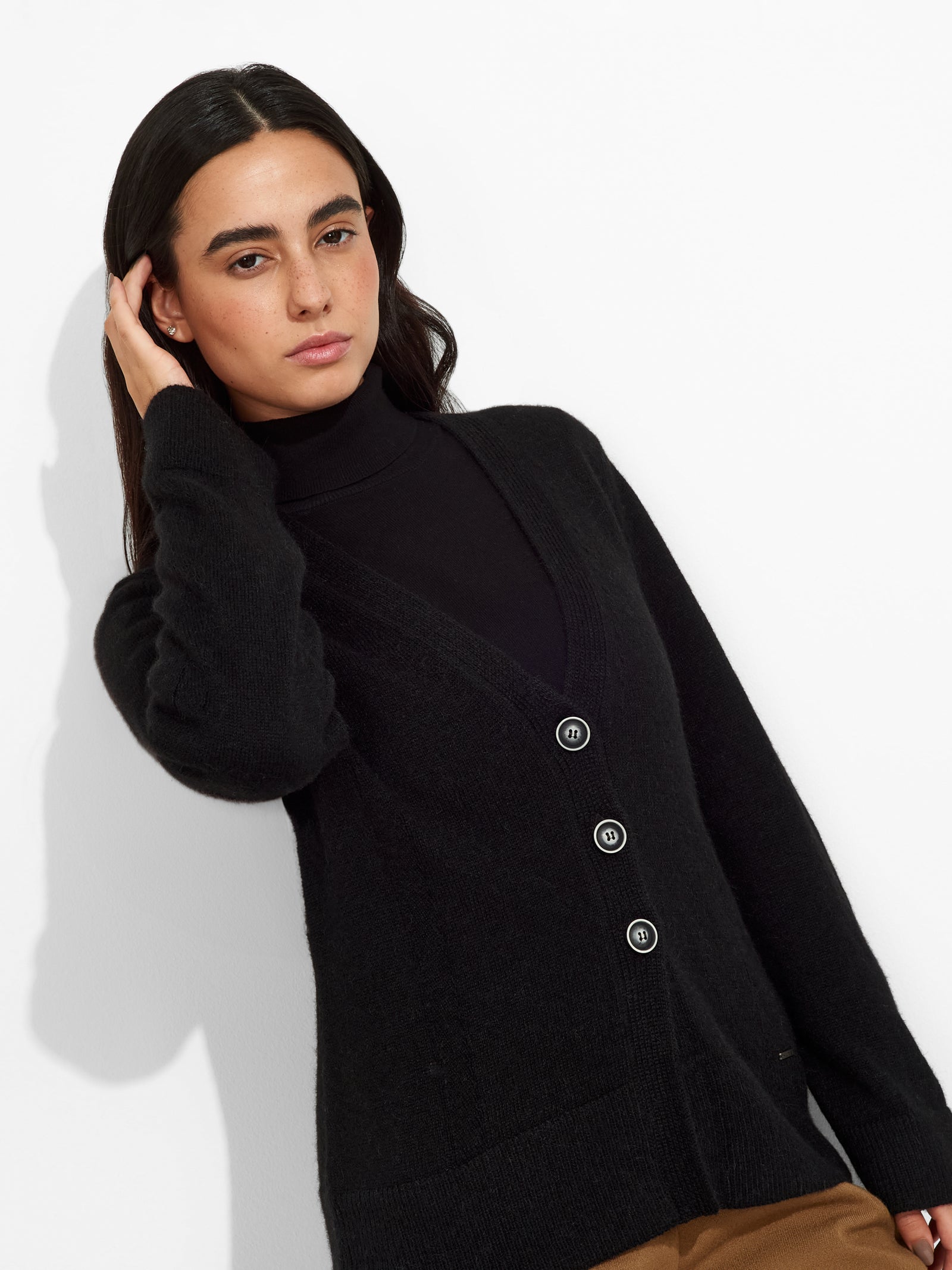 Zia Cardigan Baby Alpaca Color Black