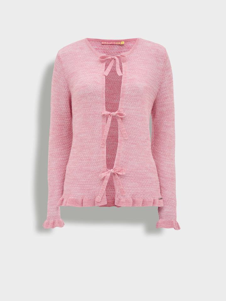 Cárdigan Zaeta Baby Alpaca Color Rosa