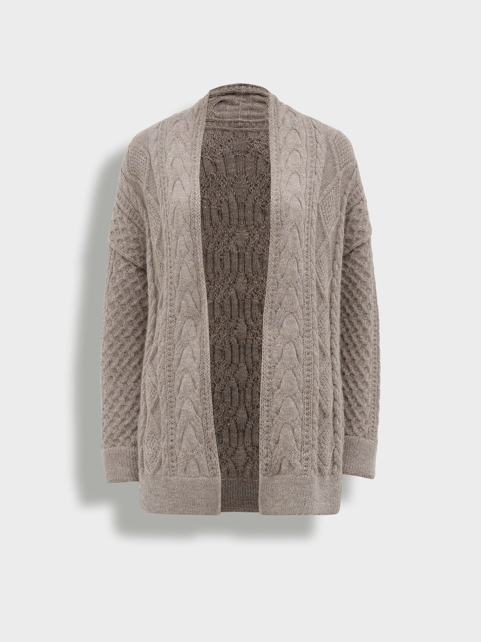 Bertha Cardigan Baby Alpaca Color Grey