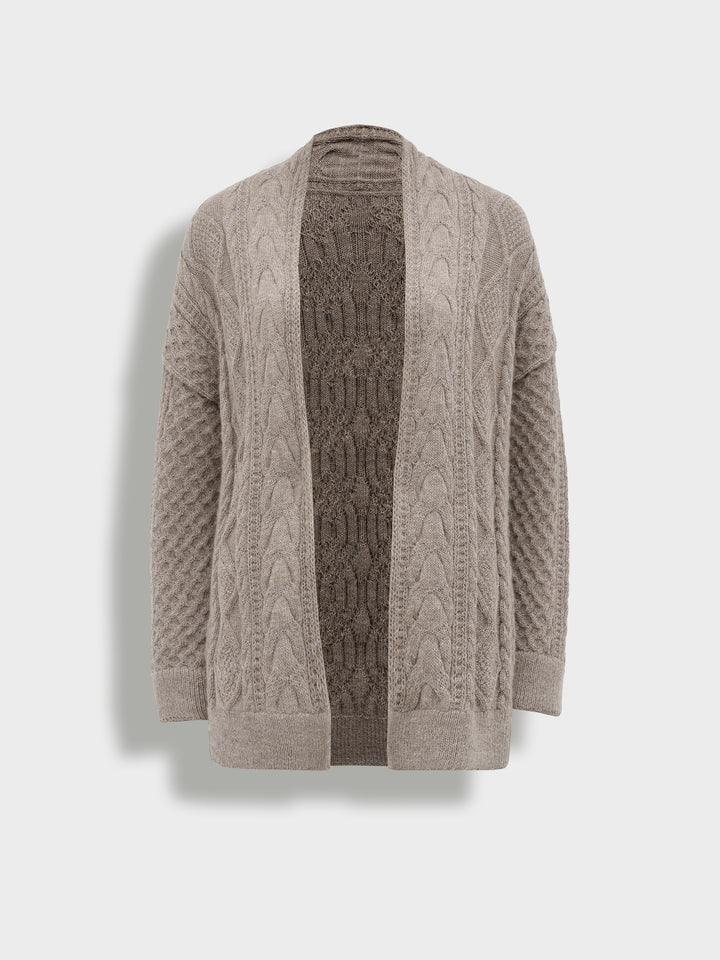 Cárdigan Bertha Baby Alpaca Color Gris