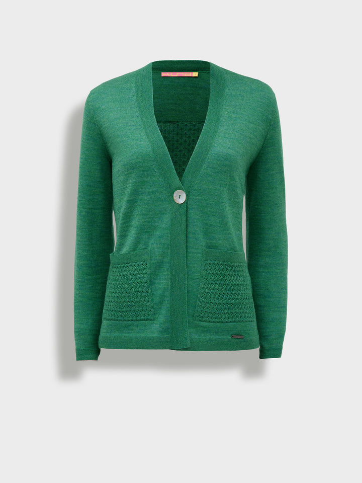 Zanzibar Cardigan Baby Alpaca Color Green