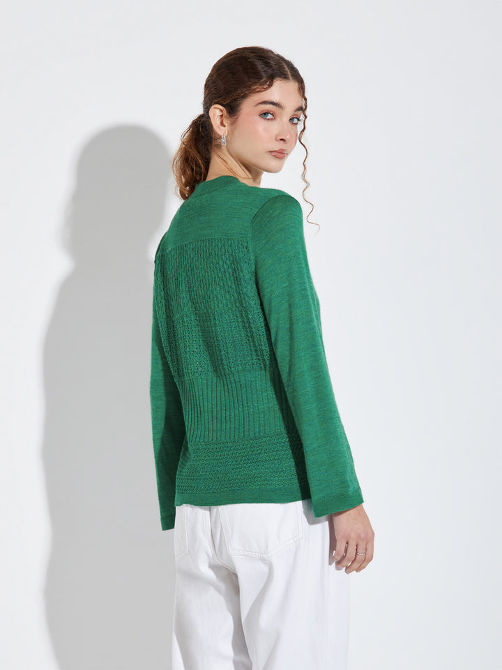 Zanzibar Cardigan Baby Alpaca Color Green
