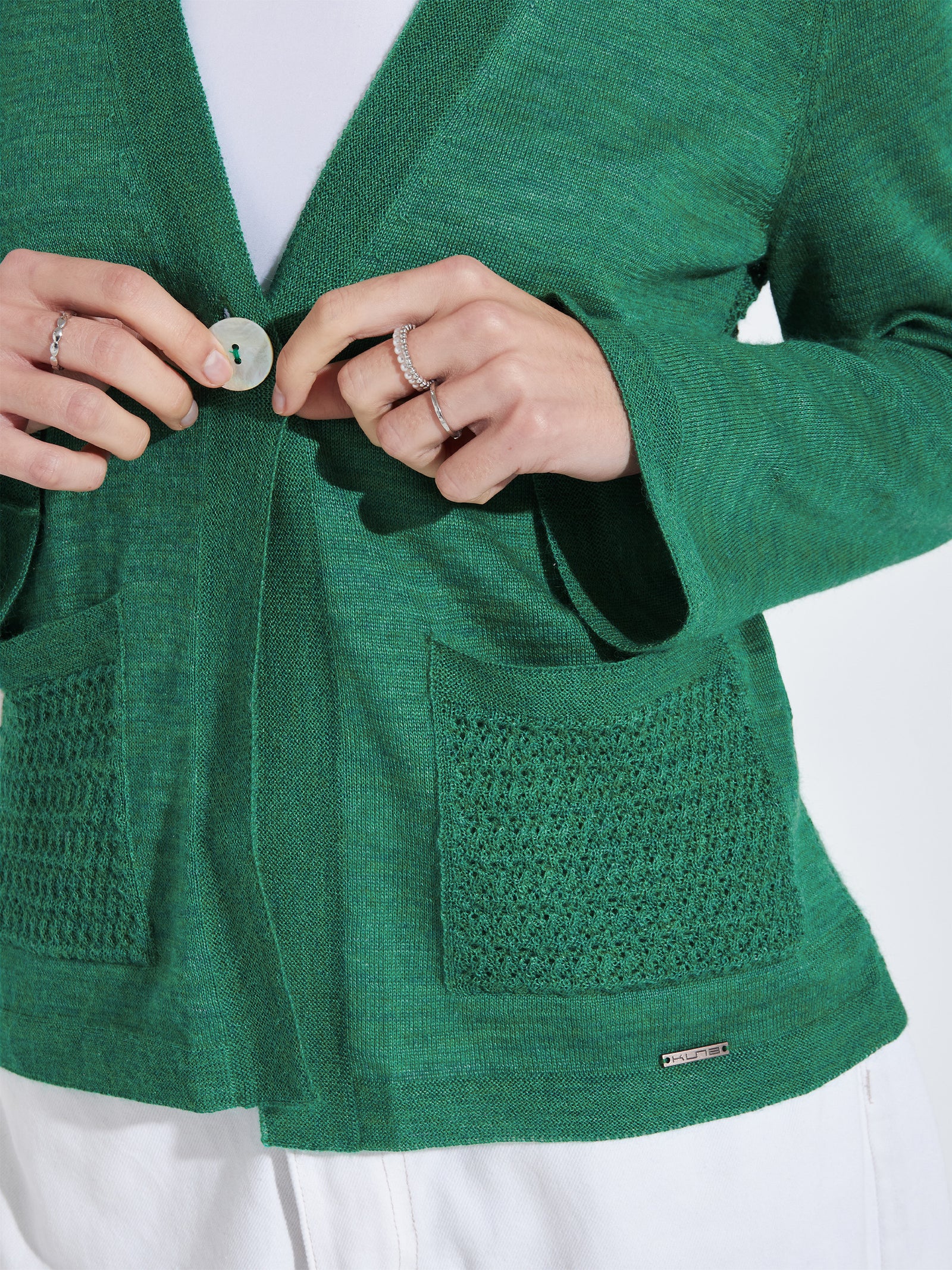 Cárdigan Zanzíbar Baby Alpaca Color Verde