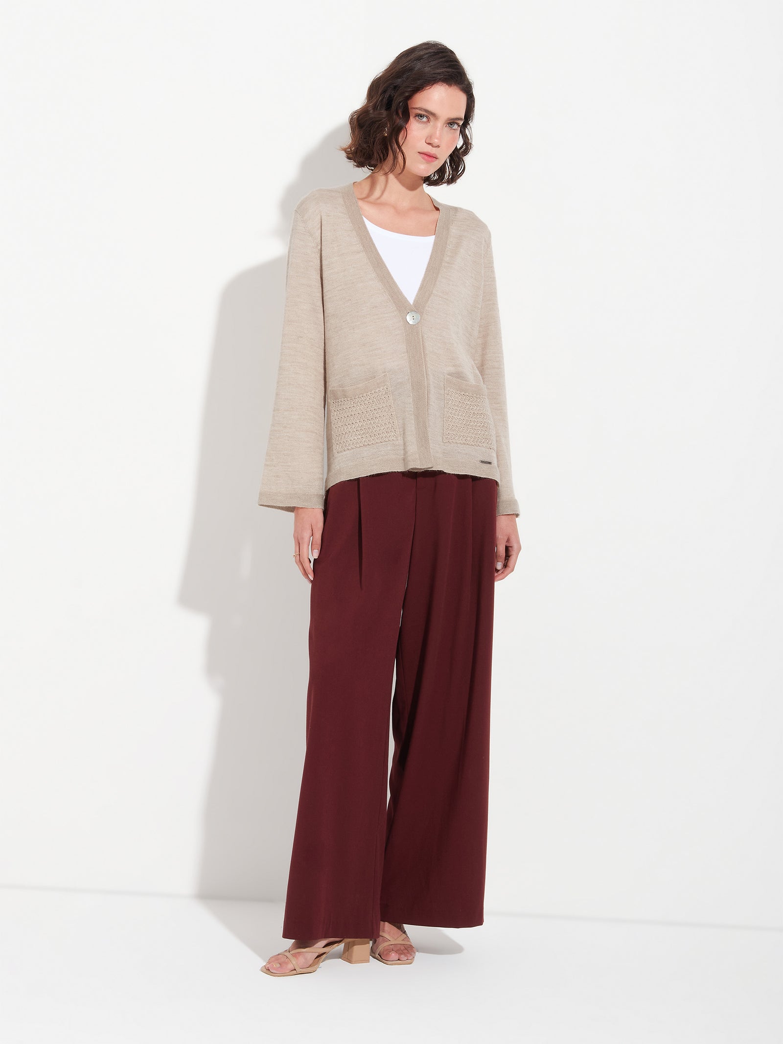 Zanzibar Cardigan Baby Alpaca Color Beige