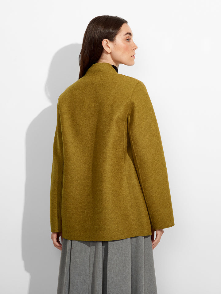 Abrigo Zadig Alpaca Color Amarillo