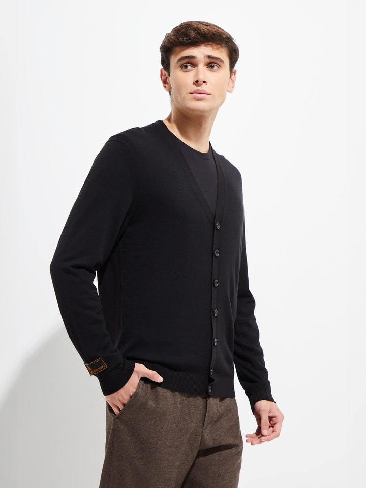 Bernard Cardigan Vikuna Color Black