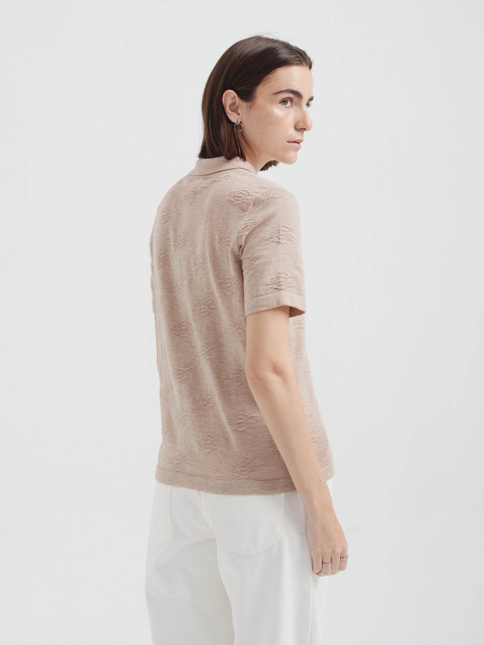 Blusa Zabeth Algodón Orgánico Color Beige